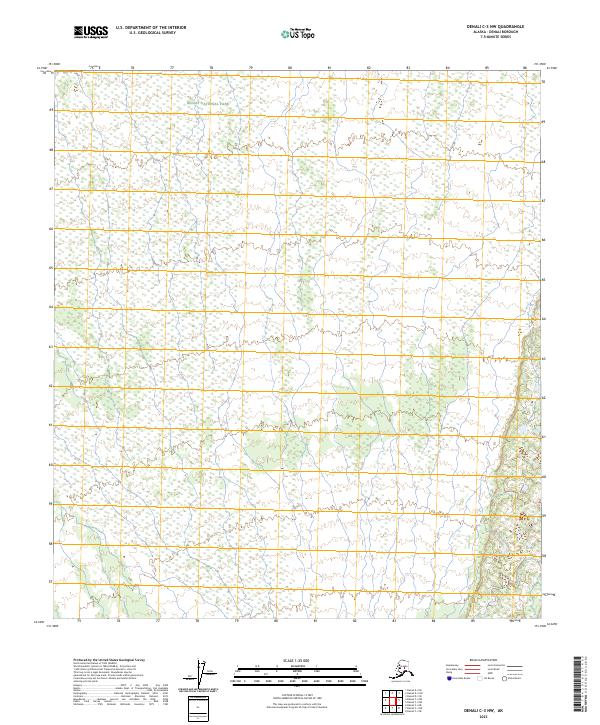 Denali C-3 NW topographic map thumbnail