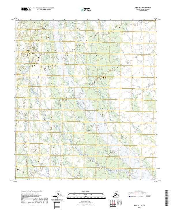 Denali C-4 NE topographic map thumbnail