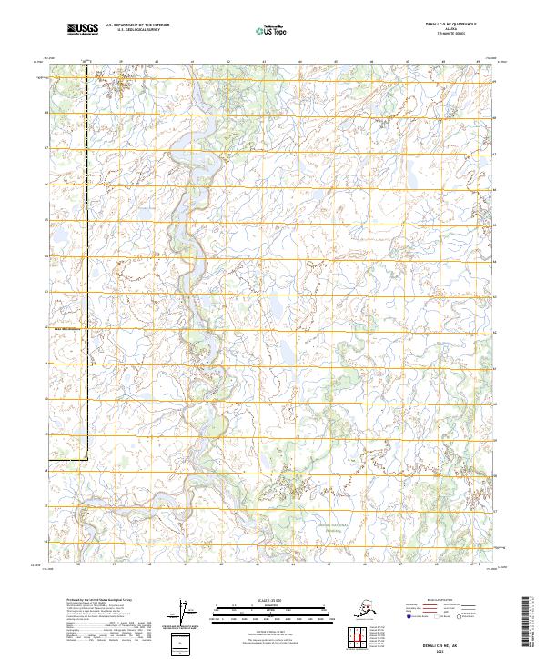 Denali C-5 NE topographic map thumbnail
