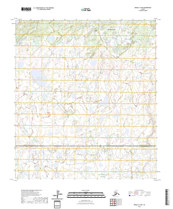 Denali C-5 NW topographic map thumbnail