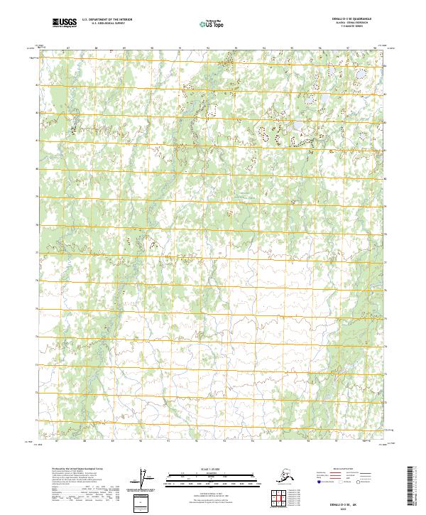 Denali D-3 SE topographic map thumbnail