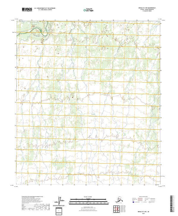 Denali D-3 SW topographic map thumbnail