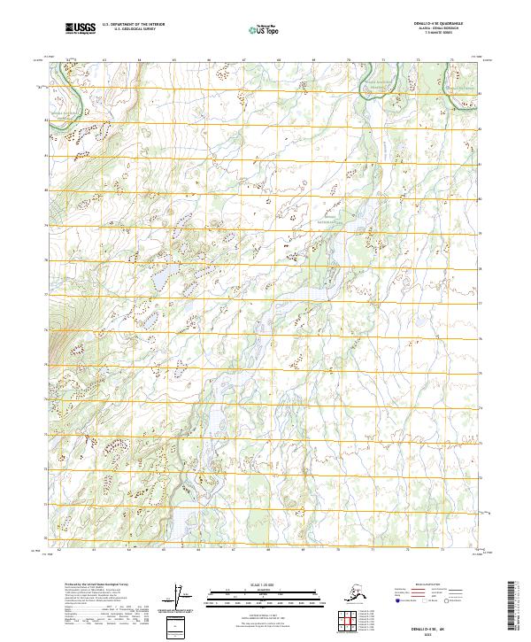 Denali D-4 SE topographic map thumbnail