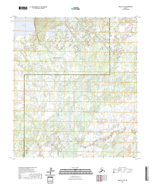 Denali D-5 SE topographic map thumbnail