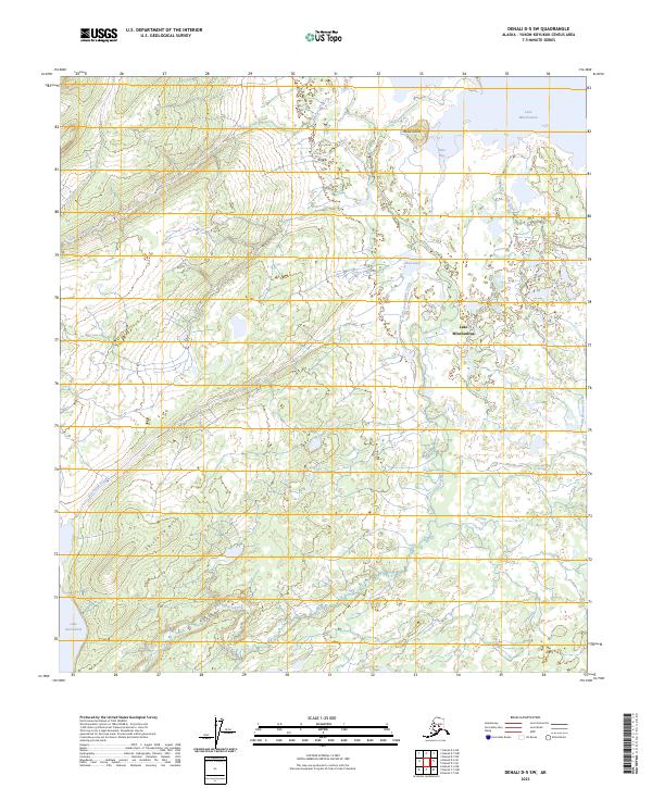Denali D-5 SW topographic map thumbnail