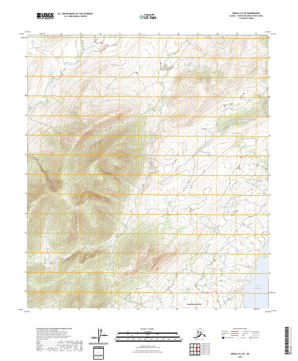 Denali D-6 SE topographic map thumbnail