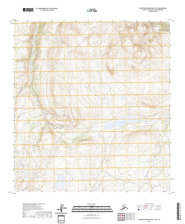 Talkeetna Mountains C-2 NW topographic map thumbnail