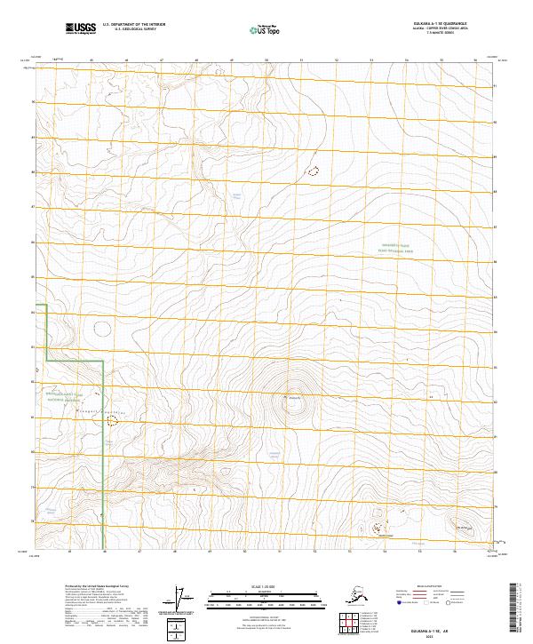 Gulkana A-1 SE topographic map thumbnail