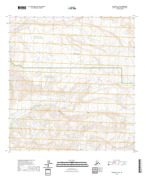 Gulkana A-1 SW topographic map thumbnail