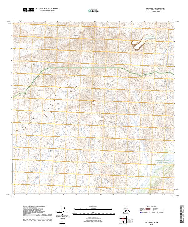 Gulkana A-2 SE topographic map thumbnail
