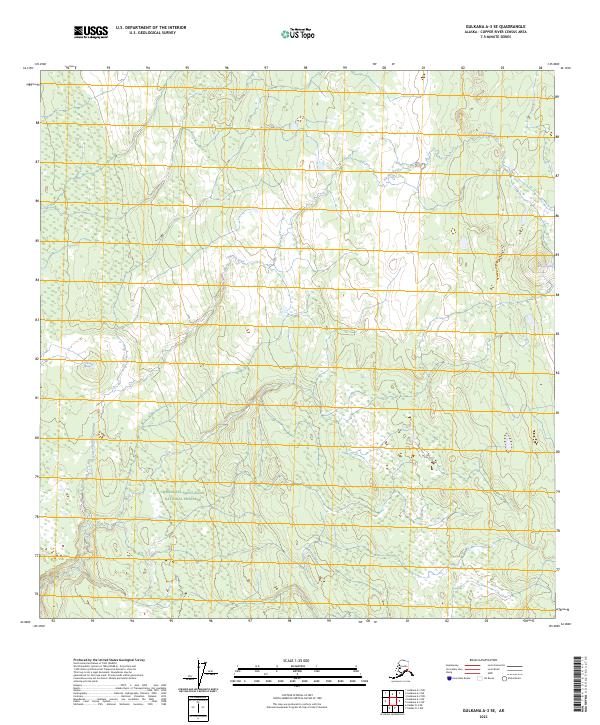 Gulkana A-3 SE topographic map thumbnail