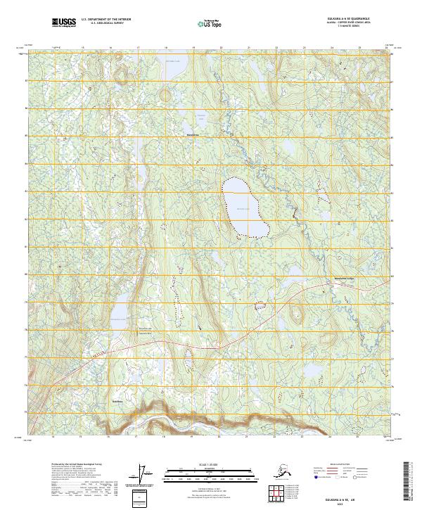 Gulkana A-6 SE topographic map thumbnail