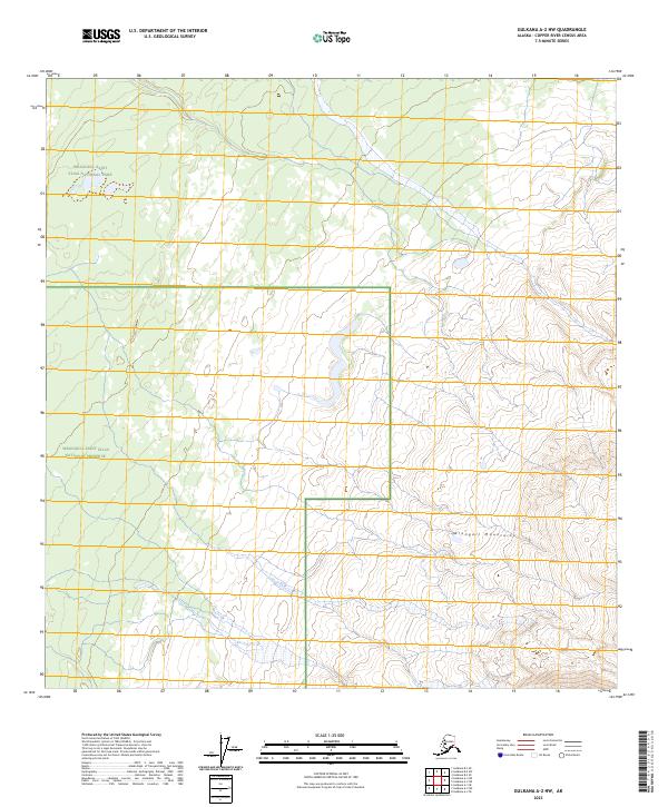 Gulkana A-2 NW topographic map thumbnail
