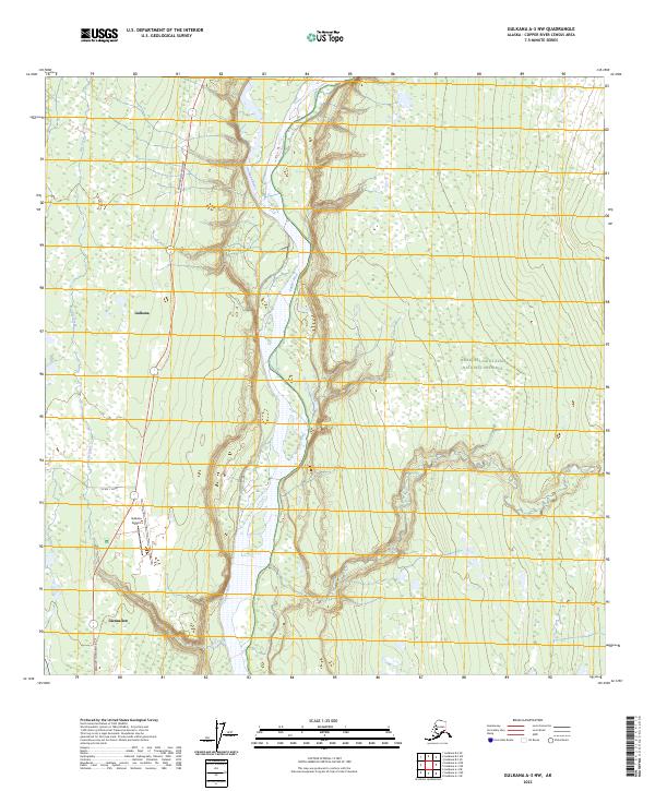 Gulkana A-3 NW topographic map thumbnail