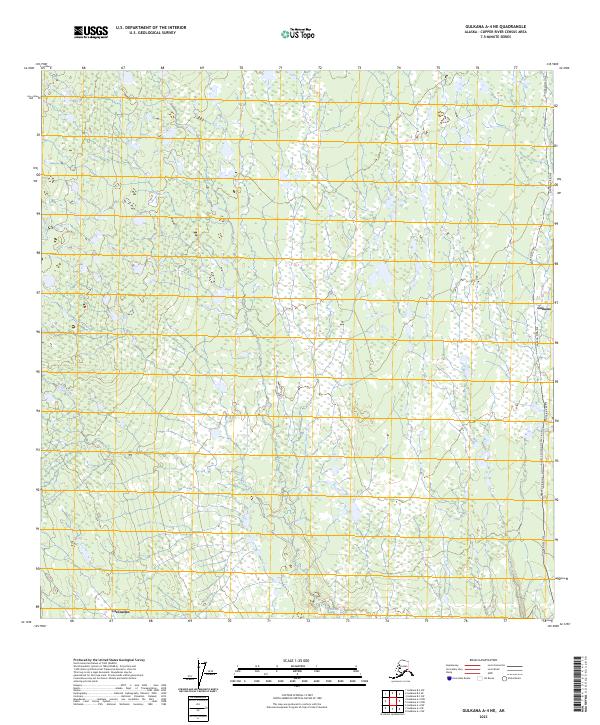 Gulkana A-4 NE topographic map thumbnail