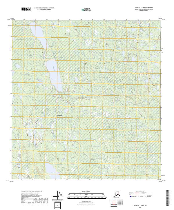 Gulkana A-4 NW topographic map thumbnail