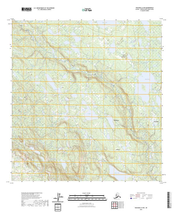 Gulkana A-5 NE topographic map thumbnail
