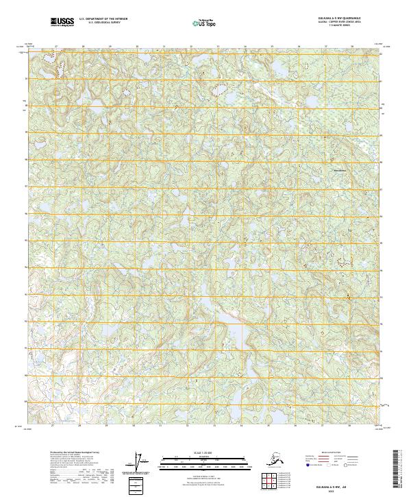 Gulkana A-5 NW topographic map thumbnail