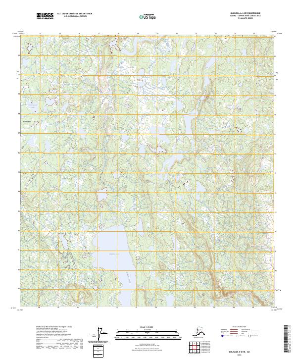 Gulkana A-6 NE topographic map thumbnail