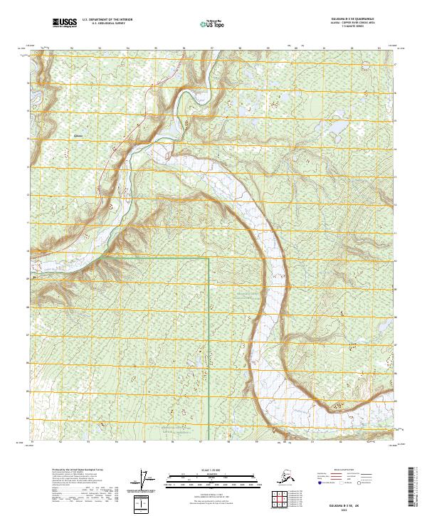 Gulkana B-3 SE topographic map thumbnail