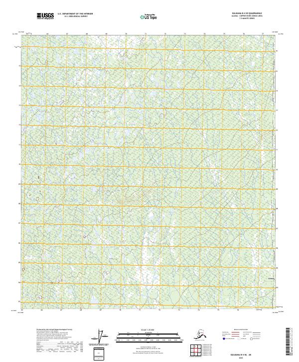 Gulkana B-4 SE topographic map thumbnail