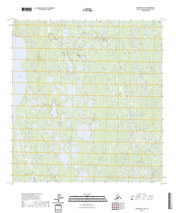 Gulkana B-4 SW topographic map thumbnail