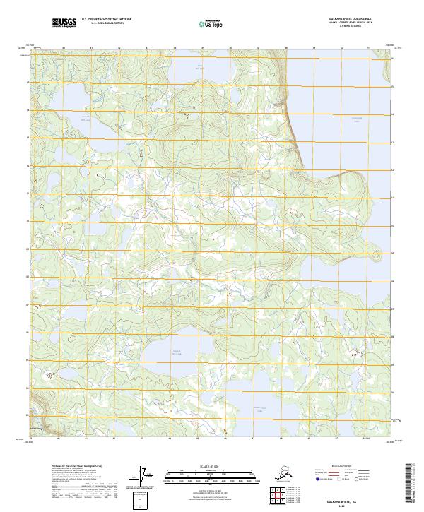 Gulkana B-5 SE topographic map thumbnail
