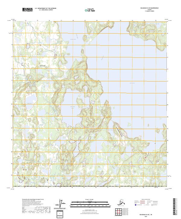 Gulkana B-6 SE topographic map thumbnail