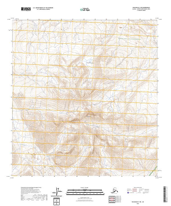 Gulkana B-1 NE topographic map thumbnail