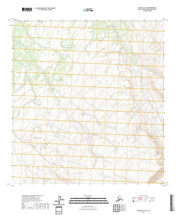 Gulkana B-1 NW topographic map thumbnail