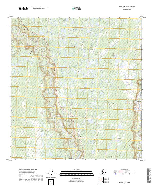 Gulkana B-3 NW topographic map thumbnail