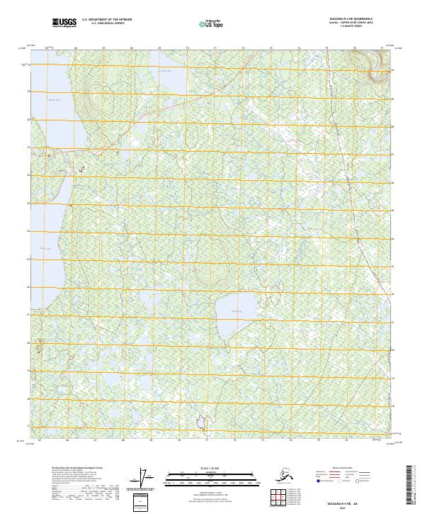 Gulkana B-4 NE topographic map thumbnail