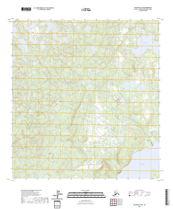 Gulkana B-5 NE topographic map thumbnail