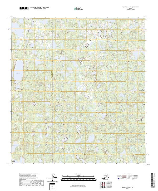 Gulkana B-5 NW topographic map thumbnail