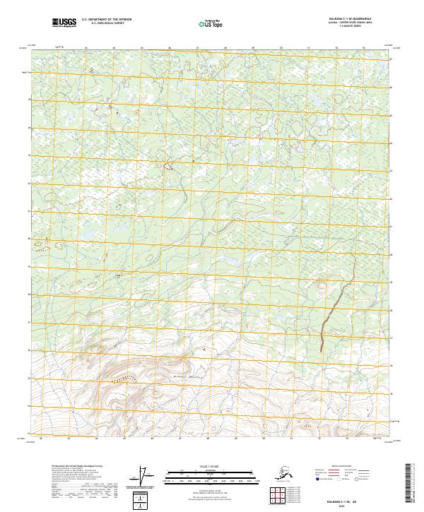 Gulkana C-1 SE topographic map thumbnail
