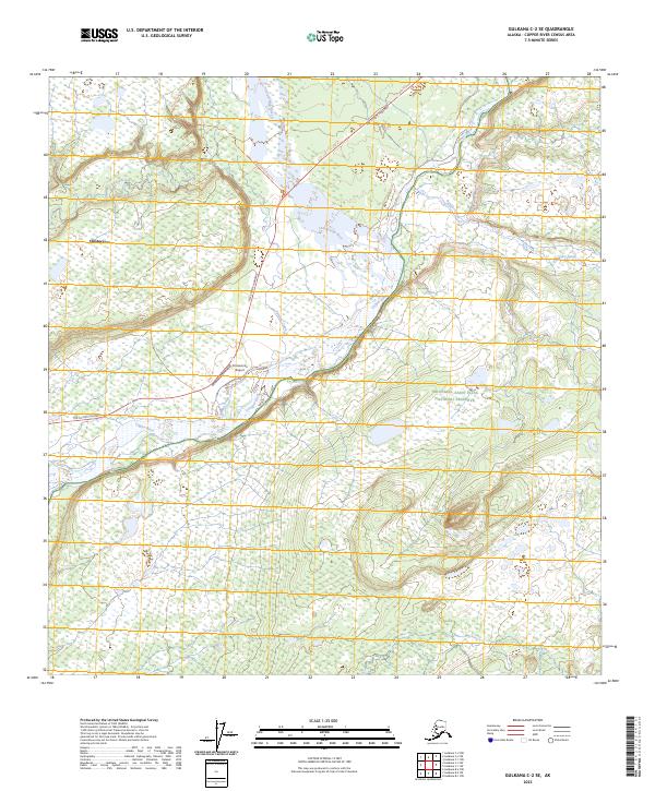 Gulkana C-2 SE topographic map thumbnail