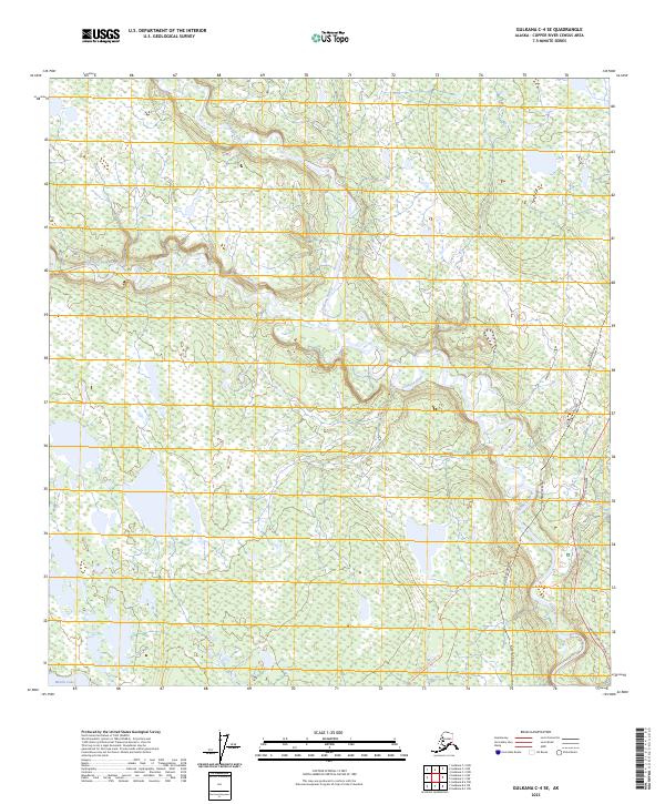 Gulkana C-4 SE topographic map thumbnail
