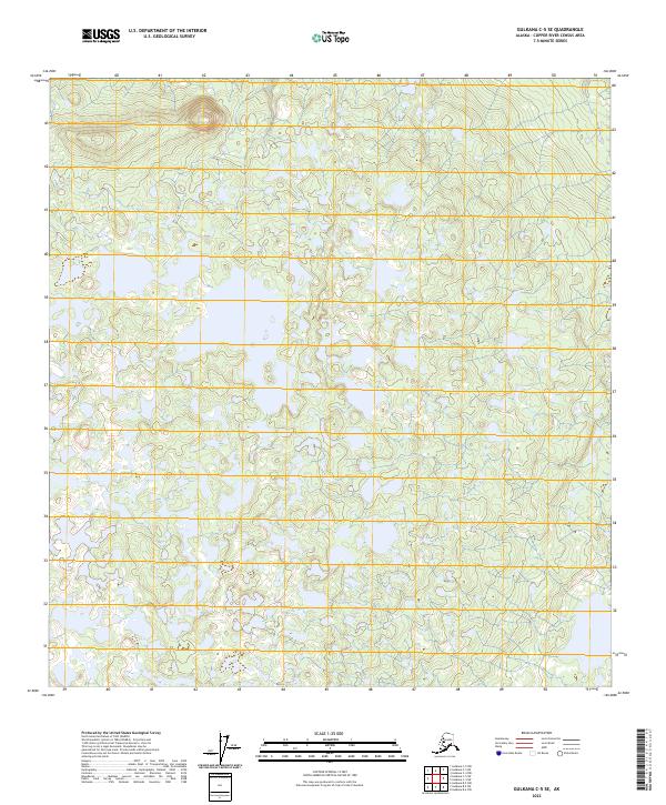 Gulkana C-5 SE topographic map thumbnail