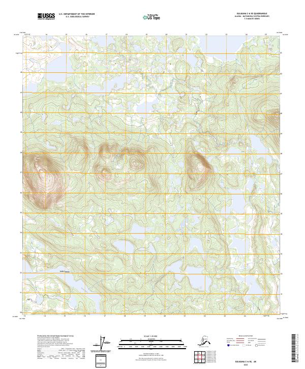 Gulkana C-6 SE topographic map thumbnail