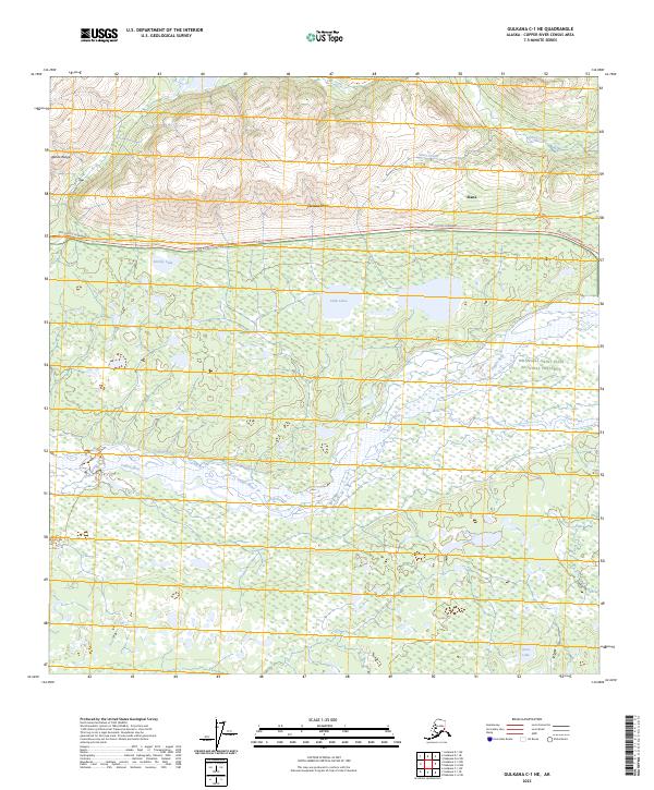 Gulkana C-1 NE topographic map thumbnail