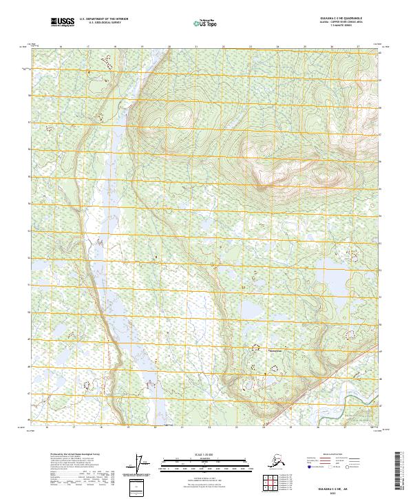 Gulkana C-2 NE topographic map thumbnail