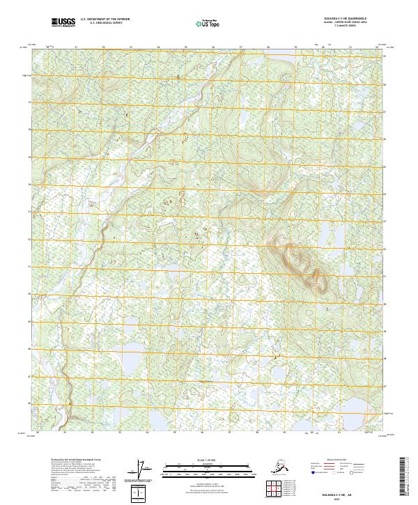 Gulkana C-3 NE topographic map thumbnail
