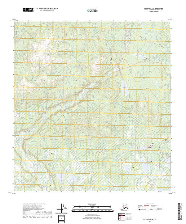Gulkana C-4 NE topographic map thumbnail