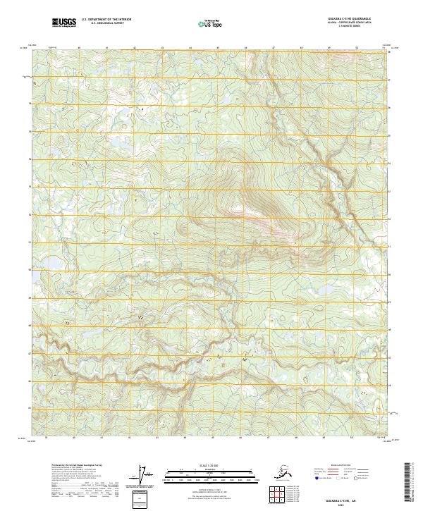 Gulkana C-5 NE topographic map thumbnail