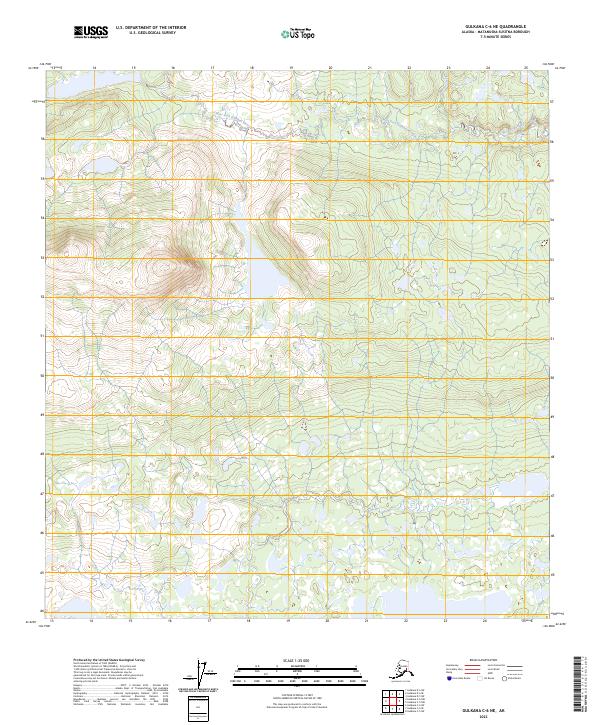 Gulkana C-6 NE topographic map thumbnail