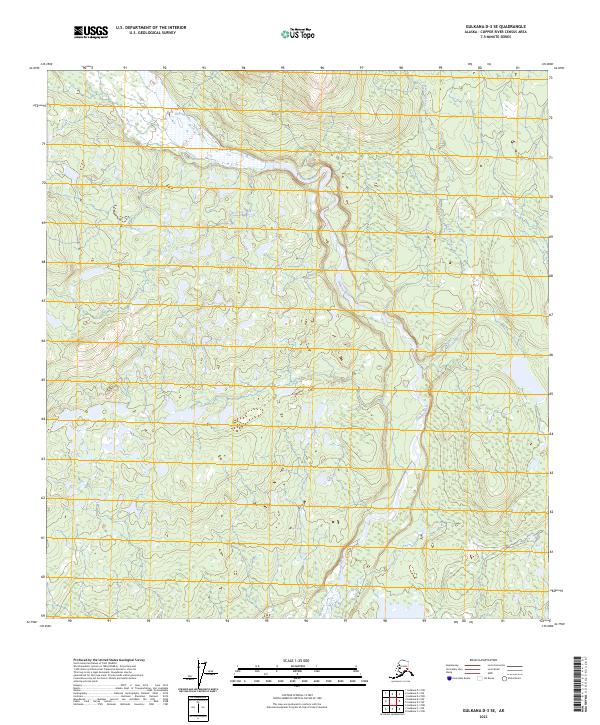 Gulkana D-3 SE topographic map thumbnail