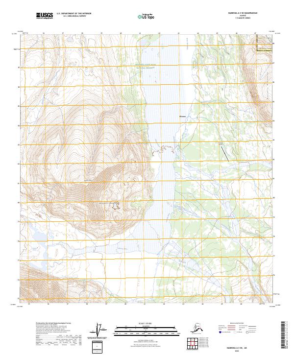 Nabesna A-3 SE topographic map thumbnail