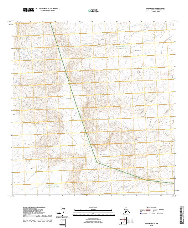 Nabesna A-6 SE topographic map thumbnail