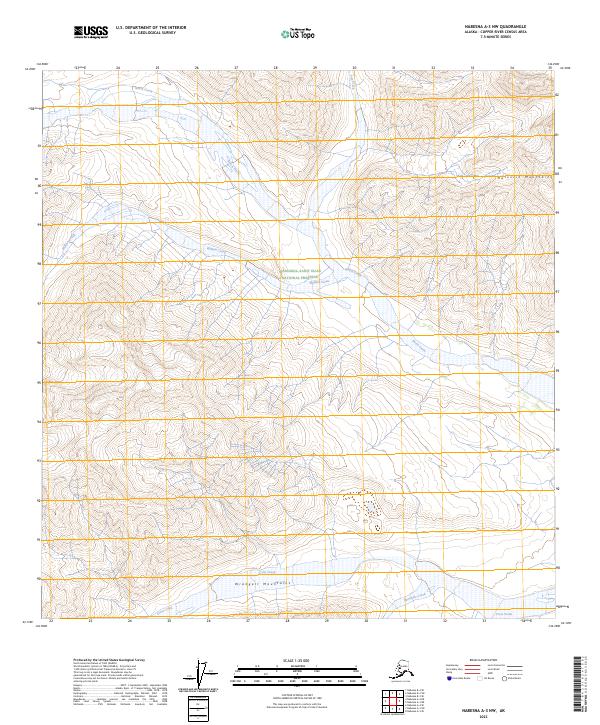 Nabesna A-3 NW topographic map thumbnail