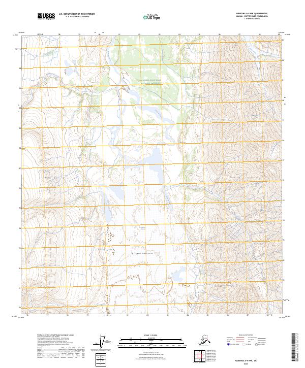 Nabesna A-4 NW topographic map thumbnail